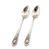 2pc Wallace Sterling Silver Citrus Spoons