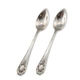 2pc R. Wallace & Sons Sterling Silver Citrus Spoons