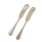 2pc Gorham Plymouth Sterling Silver Butter Spreaders