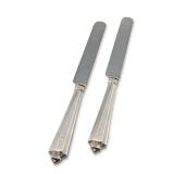 Pair of Gorham Plymouth Sterling Silver Handled Dinner Knives