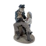 Lladro Spanish Glazed Porcelain Figurine A Tall Yarn