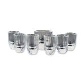 7pc Swarovski Miniature Crystal Candle Holder and Shot Glasses
