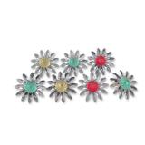 7pc Swarovski Crystal Marguerite Flowers Figurines