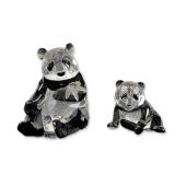 2pc Swarovski SCS Annual Edition 2008 Pandas