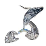 Swarovski SCS 2012 Annual Edition Figurine, Paikea Humpback Whale with Wave Plaque,