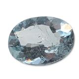 Oval Faceted Light Blue Aquamarine Gemstone