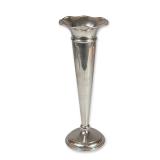 Weighted Sterling Silver Trumpet Vase