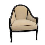 Hollywood Regency Faux Bamboo Lounge Chair