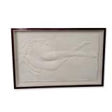 Frank Gallo (American, b. 1933), Cast Paper Relief Sculpture, Dancer Legs, Signed & Numbered