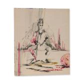 Sonia Risolia (American 1926-2002) Mixed Media on Paper Board, Signed