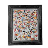 Momo (Haitian, 20th-21st Century) Oil on Canvas, Haitian Market Scene, Signed
