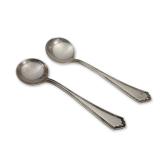 Alvin Sterling Silver Salt Spoons, Pair