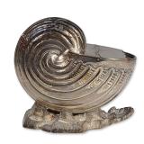 William Hutton and Sons Silver Plated Nautilus Shell Spoon Warmer