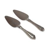 2pc Sterling Silver Cheese Knives, Includes Whiting Manufacturing