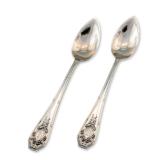 2pc Wallace Sterling Silver Grapefruit Spoons