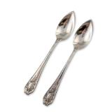 2pc Wallace Sterling Grapefruit Spoons