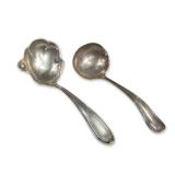Pair of American Sterling Silver Ladles includes SSMC and Watson