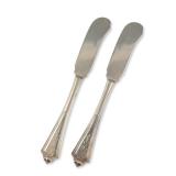 2pc Gorham Plymouth Sterling Butter Spreaders