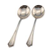 Pair of Gorham Plymouth Sterling Silver Spoons