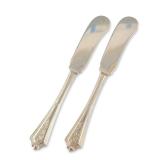 Gorham Plymouth Sterling Silver Butter Spreaders, Pair