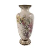 Doulton Burslem Hand Painted Floral Gilt Porcelain Vase