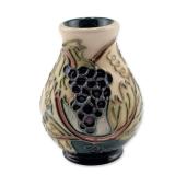 Moorcroft Pottery Miniature Vase, Grapevine and Leaf