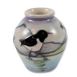 Moorcroft Oystercatcher Miniature Vase