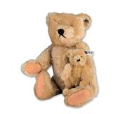 Pair of Steiff Mama and Baby Teddy Bears