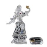 2pc Swarovski Crystal 2000 Annual Edition Figurine, Columbine and Title Plaque