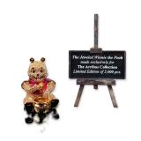 2pc Arribas Brothers Disney Jeweled Winnie the Pooh Figurine