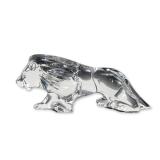 Baccarat Clear Crystal Prowling Lion Figurine