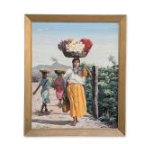 Jean-Claude Castera (Hatian, b. 1939), Flower Sellers
