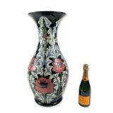 Rachel Bishop for Moorcroft Monumental Poppy Vase