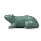 Japanese Celadon Glazed Ceramic Rat Water Dropper