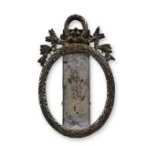 Miniature Neoclassical Style 800 Silver Easel Photo Frame
