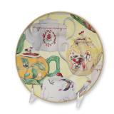 Marie Murray Handcrafted Decoupage Teapot Decorative Plate