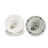 4pc Wedgwood Partridge in a Pear Tree Ceramic Plates