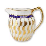 Wedgwood Porcelain Shanked Fluted Jug in the Dutch Shape circa 1878