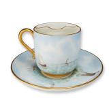 Wedgwood Etruria England Mustache Cup with Saucer