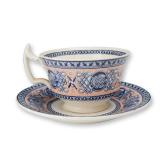 2pc Wedgwood Lindisfarne Pattern Teacup and Saucer