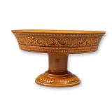 Wedgwood Ochre Glazed Earthenware Pedestal Compote Bowl