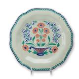 Wedgwood Queen's Ware Queen's Shape Hand Painted Floral Plate