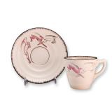 Wedgwood by Jean Knowles Moonstone Earthenware Teacup and Saucer Set, 1937