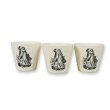 A Trio of Wedgwood Creamware Sailor's Beakers for Shreve Crump and Low