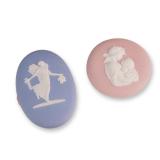 Two Jasperware Cameo Plaques