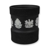 Wedgwood Black Basalt and White Jasperware Tobacco Jar Base