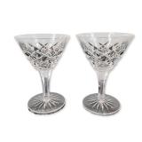Pair of Cut Crystal Stemware Glasses