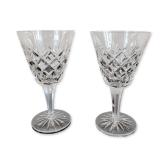 Pair of Cut Crystal Goblets