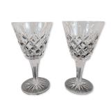 Pair of Crystal Wine Glasses