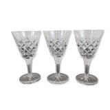 Trio of Crystal Goblets